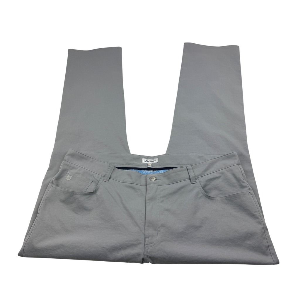 Peter‎ Millar Mens Gray 100% Polyester Performance 5-Pocket Golf Pants 40x32